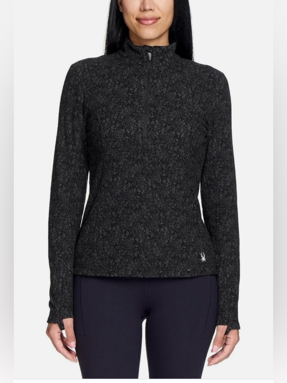 Spyder Active Charcoal Heather Performance Half-Zip